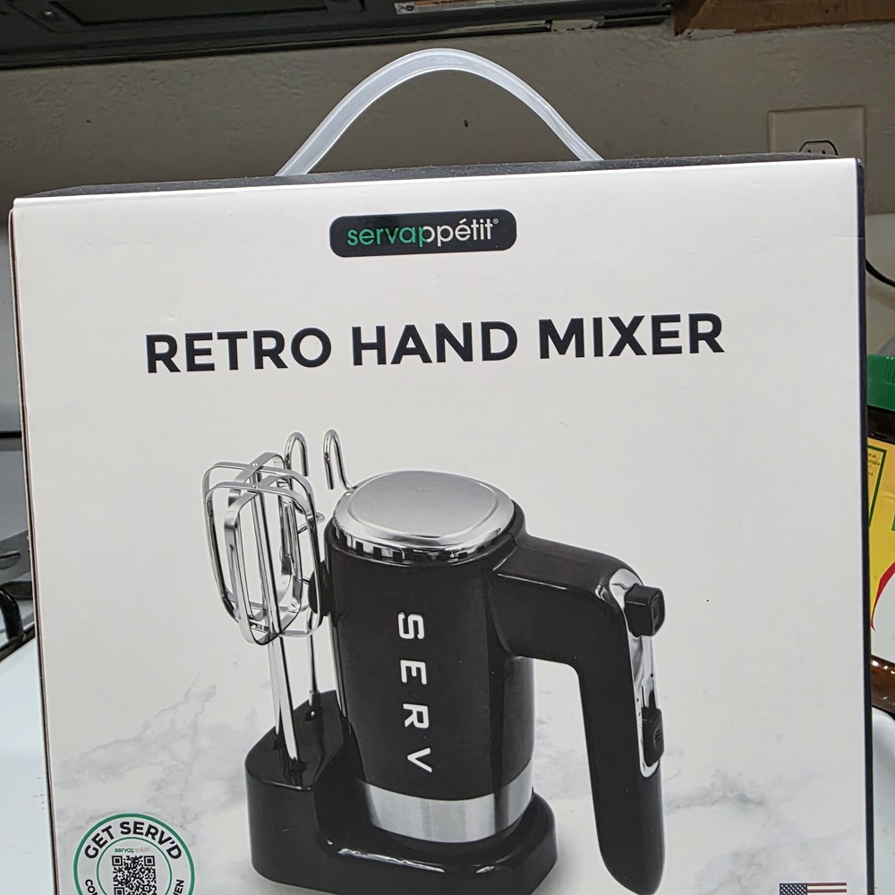 Black Retro Hand Mixer
